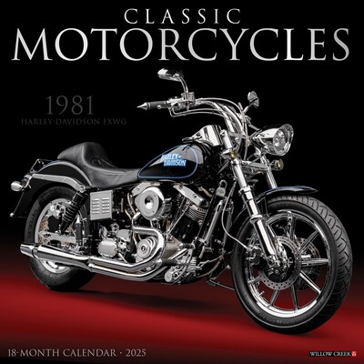 2025 Willow Creek Classic Motorcycles 12 x 12 Monthly Wall Calendar (42434)