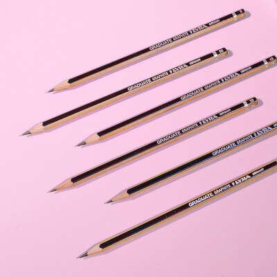 Lyra Graduate Graphite Pencil, Artist Set, 6 Pencils/Set, 3 Sets/Bundle (LYXL1171061-3)