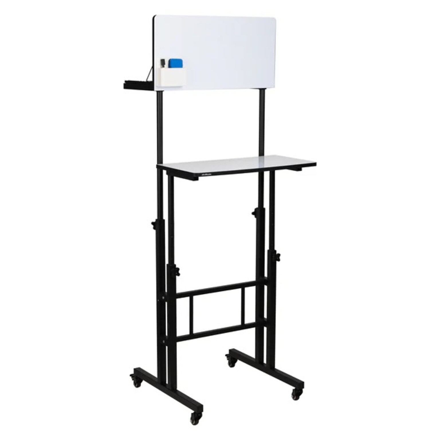 Mind Reader 21W Adjustable Standing Whiteboard Desk, Black (SDWBOARD-BLK)