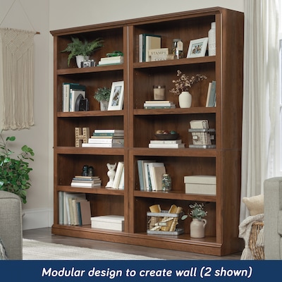 Sauder Select 70H 5-Shelf Bookcase, Oiled Oak  (410367)