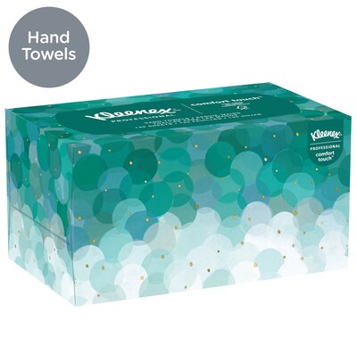 Kleenex Ultra Soft Hand Towels, 1-ply, 70 Sheets/Box, 18 Boxes/Carton (11268)