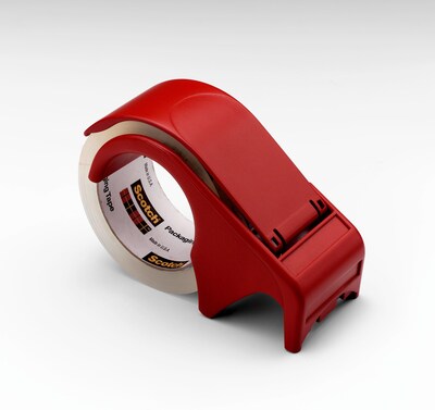 Scotch 1.88 Packing Tape Dispenser, Red (DP300RD)