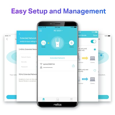 TP-LINK AX1500 Dual Band WiFi 6 Extenders, Wall-plug (RE1500X)