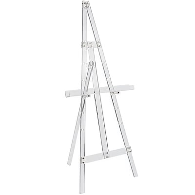 Excello Brands Easel Stand, 56, Clear Acrylic (EB-ACRYL-ESL-CL56)