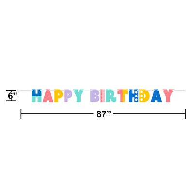 Creative Converting Party Patterns Birthday Décor Kit, Multicolored, 18/Pack (DTC9507E1A)