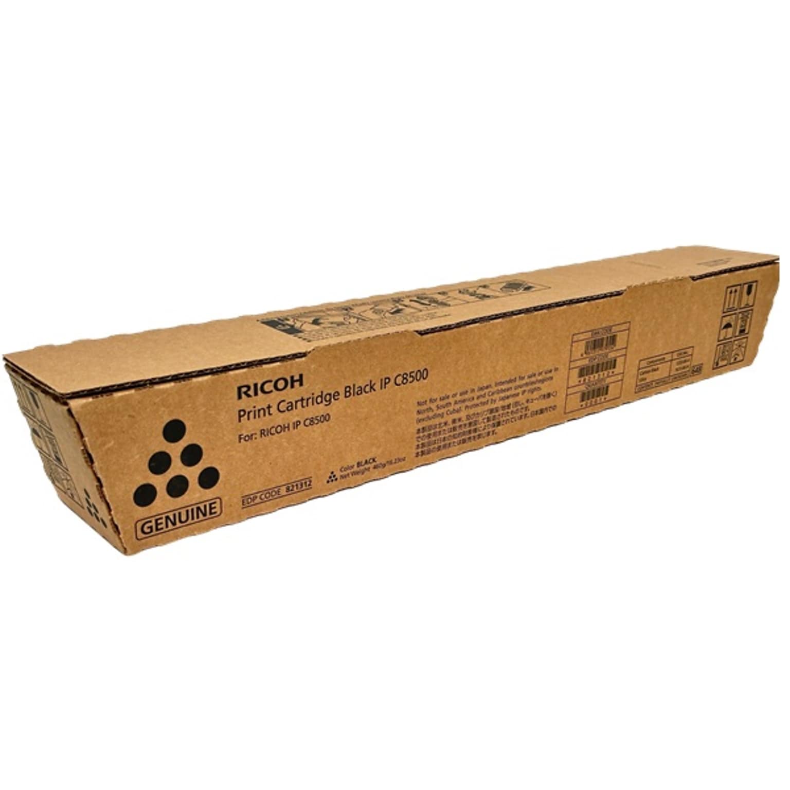 Ricoh 821312 Black High-Yield Toner Cartridge, Prints Up to 43,000 Pages