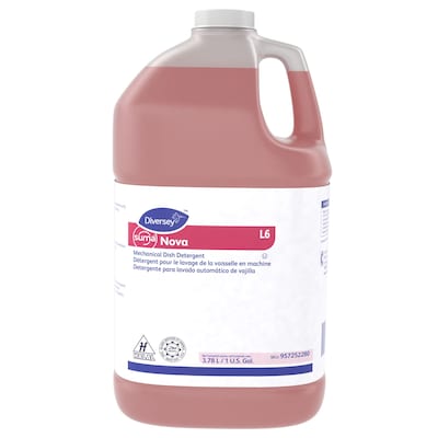 SUMA Nova Dishwasher Detergent Liquid, Clean Scent, 1  Gallon, 4/Carton (957252280)