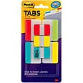 Post-it® Tabs Value Pack, 1 Wide and 2 Wide, Assorted Colors, 114 Tabs/Pack (686-VAD2)