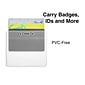 Staples Heavy-Duty ID Badge Holders, 3-3/8" x 3-7/8", Plastic, Clear, 50/Pack (37867)