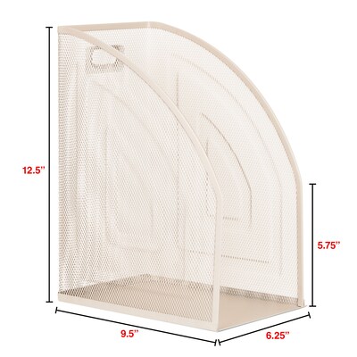 Staples Metal Mesh File Organizer, Warm White (ST63834)