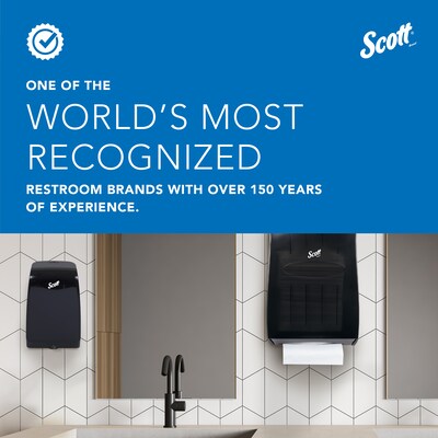 Scott Essential Wall Mounted Hand Soap/Hand Sanitizer Dispenser, White (92144)
