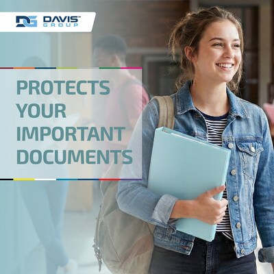 Davis Group, 2", 8.5" x 11", Round Ring View Binder, Pastel Color, Aqua, 6/Pack (7413-12-06)