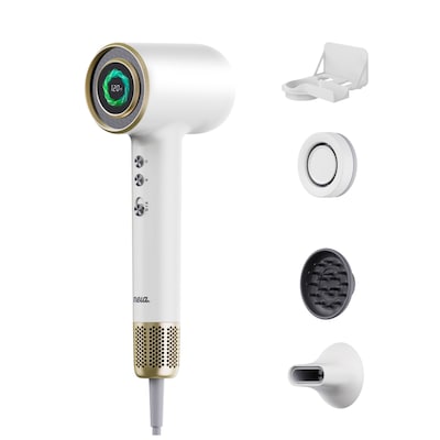 Mera Ultra Bi-Ionic High-Speed Aromatic Hair Dryer/Hand Dryer, Gold White (MC0142106)