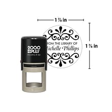 Custom 2000 Plus® PrintPro™ R50 Self-Inking Round Stamp, 1-7/8 diameter