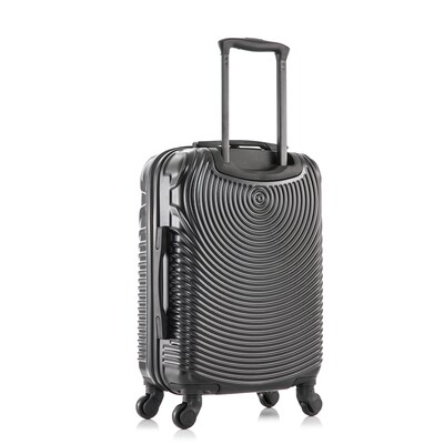 DUKAP Inception 22.04" Hardside Suitcase, 4-Wheeled Spinner, TSA Checkpoint Friendly, Black (DKINC00S-BLK)