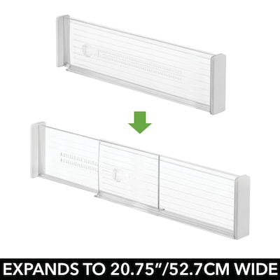 iDESIGN Deep Drawer Dividers, Clear, 8/Set (27831M8)