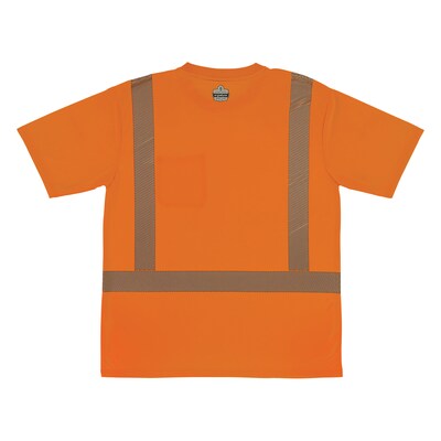 Ergodyne GloWear 8292 High Visibility Short Sleeve T-Shirt, ANSI Type R Class 2, Orange, 3XL (22247)