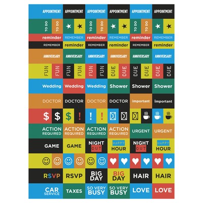 2025-2026 TF Publishing Stamp Out 6.5" x 89" Academic Year Weekly & Monthly Planner, Paperboard Cover, Multicolored (AY26-9202)