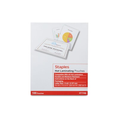 Avery Clear Self-Adhesive Laminating Sheets 3 mil 9 x 12 50/Box 73601