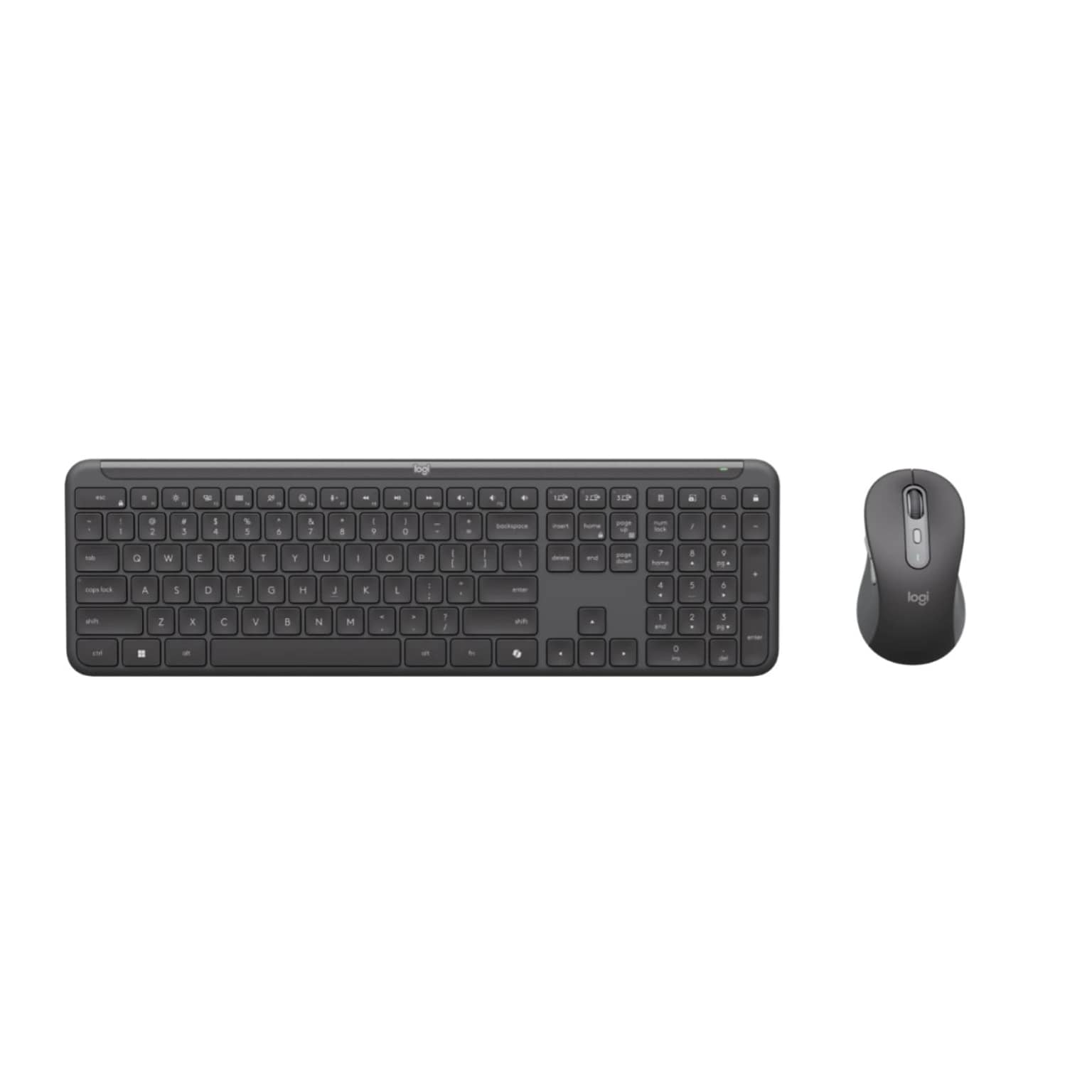 Logitech Signature Slim MK955 Wireless Keyboard and Optical Mouse Combo, Black (920-013271)
