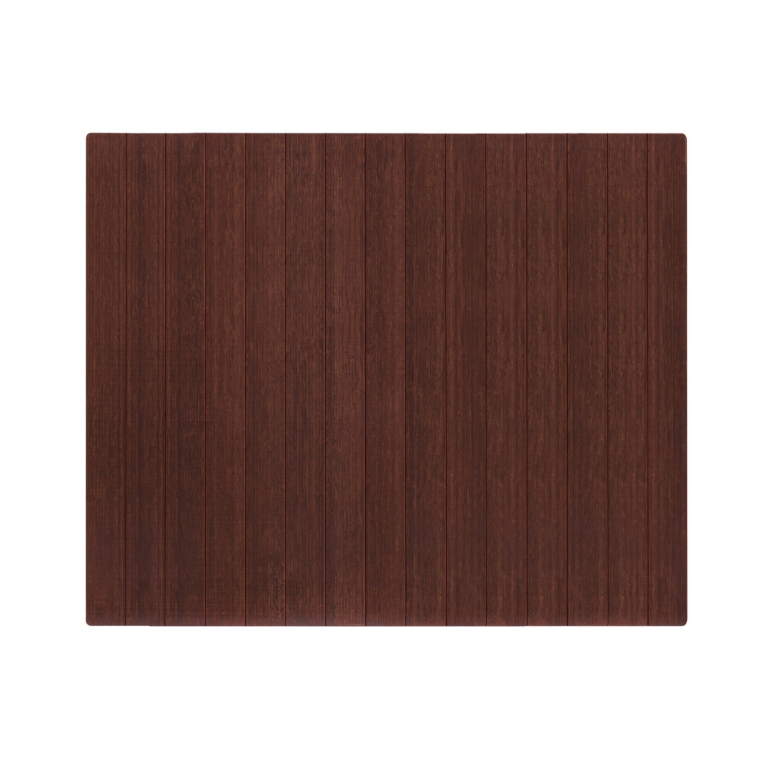 Anji Mountain Deluxe Bamboo Carpet & Hard Floor Chair Mat, 42 x 48, Dark Cherry (AMB24035W)