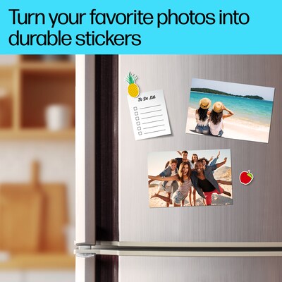 HP Picture Stickers, 4" x 6", 25 Sheets/Pack (8L1U8A)