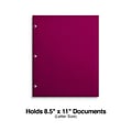 4-Pocket 3-Hole Punched Presentation Folder, Pink (56214-CC)