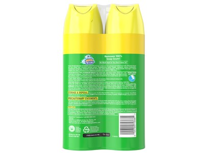 Scrubbing Bubbles Bathroom Grime Fighter Disinfecting Surface Cleaner Aerosol, Citrus Scent, 20 oz., 2/Pack (306381)