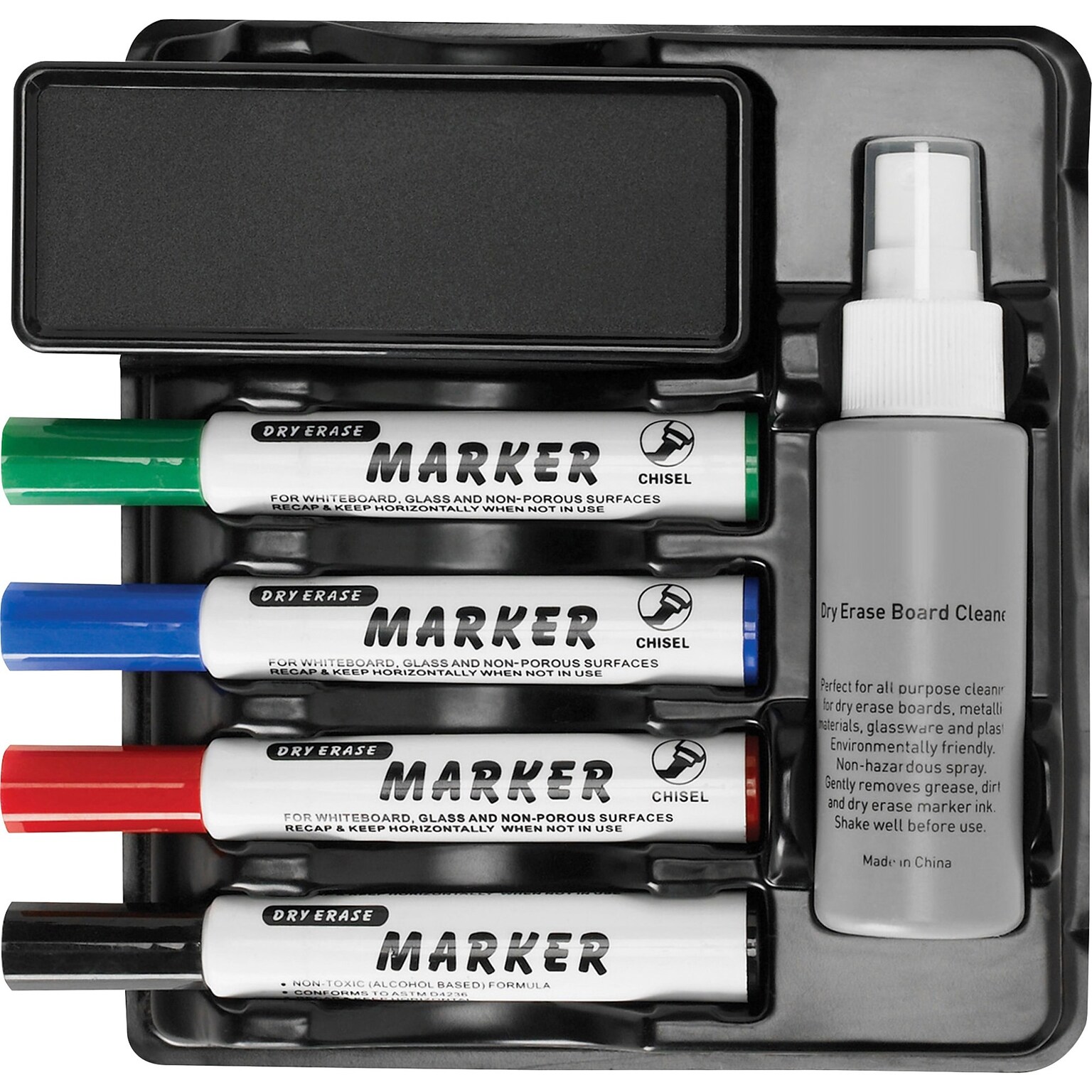 Sparco Magnetic Whiteboard Caddy, Black (SPR75628)