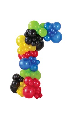 Party City Latex Balloon Garland Kit, Assorted Colors, 90/Pack (AM112055)