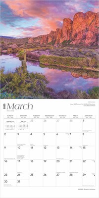 2025 BrownTrout Arizona Wild & Scenic 12" x 12" Monthly  Wall Calendar (9781975474461)