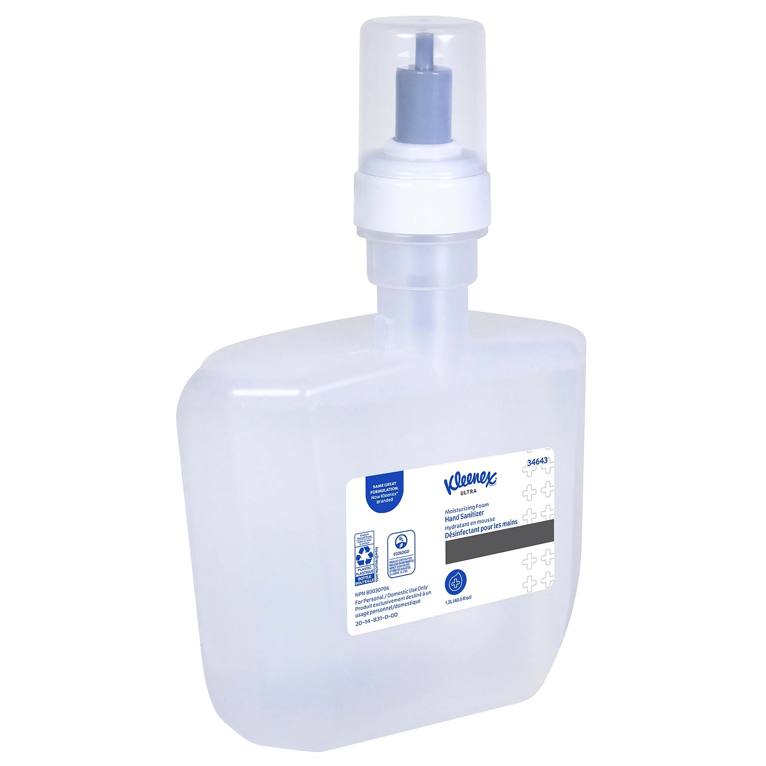 Kleenex Ultra Foaming Hand Sanitizer Refill, 35.48 mL., 2/Carton (KCC34643)