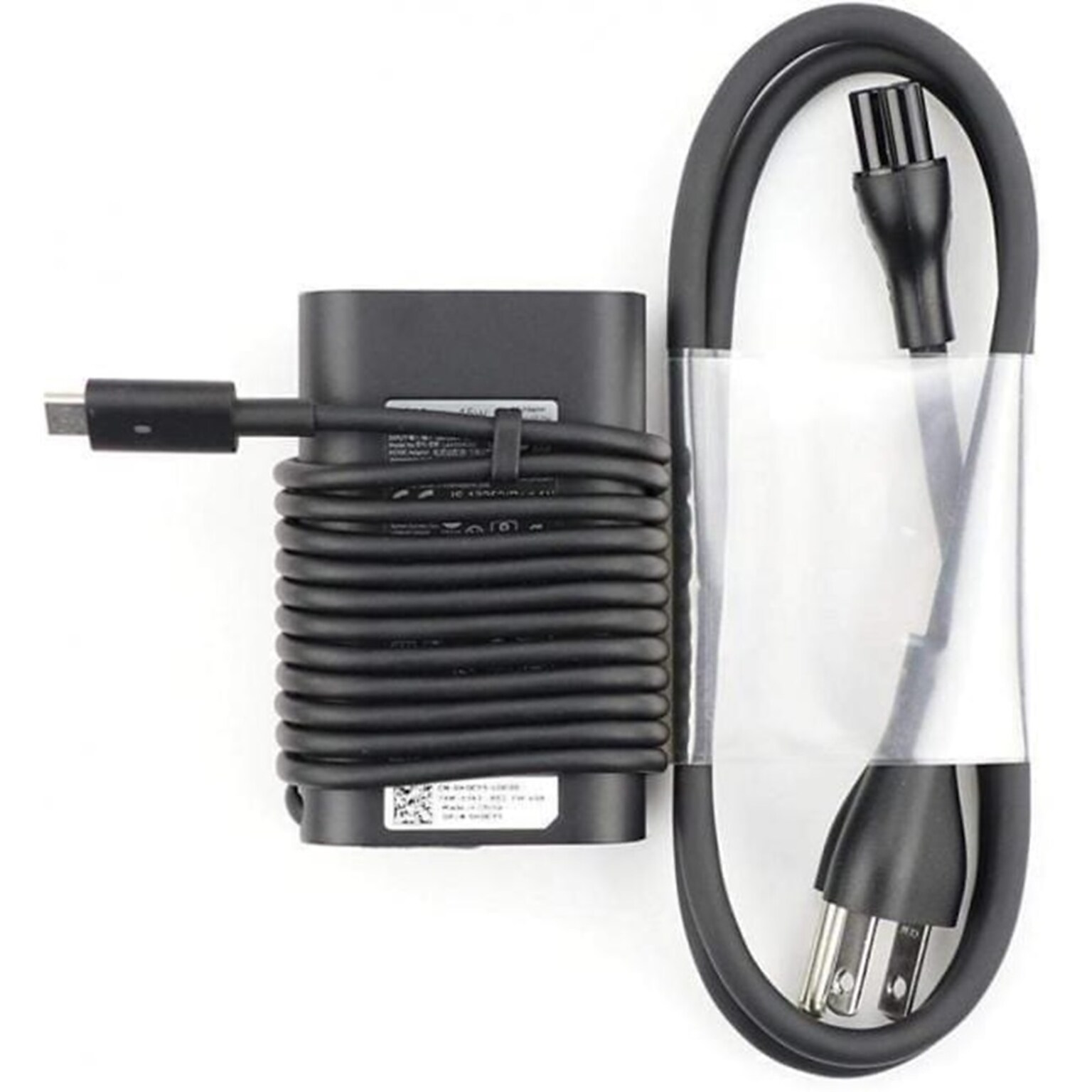 Dell 45W USB-C AC Adapter for Dell XPS, Latitude and Chromebook Laptop, Black (T6V87)