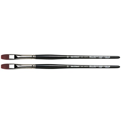 da Vinci TOP-ACRYL Oil and Acrylic Synthetic Bristle, Flat Brush, 2/Bundle (DVXVA7185K10-2)