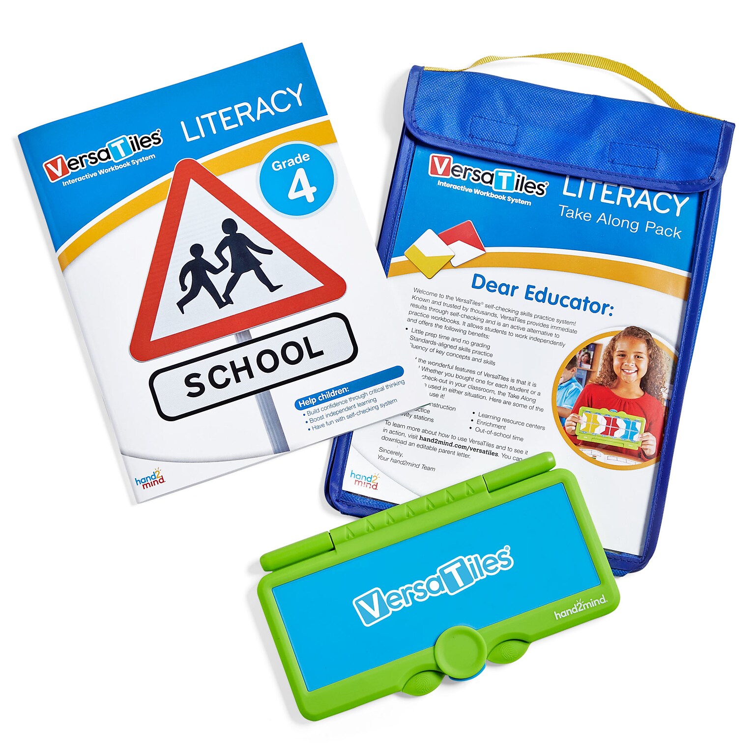 hand2mind VersaTiles Grade 4 Literacy Take Along Pack (H2M-85870)