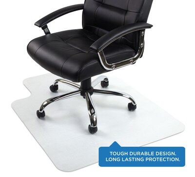 Mount-It! Hard Floor Chair Mat with Lip, 35.5" x 47", Clear Vinyl (MI-7818)