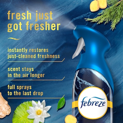 Febreze Air Mist Luxe Air Freshener Spray, Ocean Scent, 8.1 oz., 2/Pack (4221/83120)