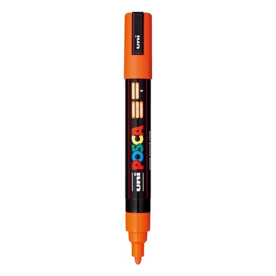 POSCA PC-5M Water Based Paint Marker, Medium Bullet Tip, Orange, 3/Pack (UBCPC5MORANGE-3)