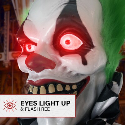 Haunted Hill Farm Life-Size Animatronic Clown (HHCLOWN-7FLSA)