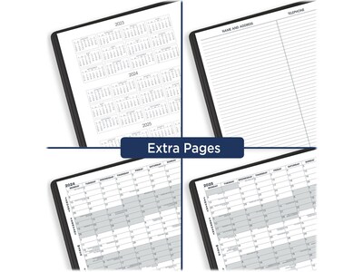 2024 AT-A-GLANCE 9" x 11" Monthly Planner, Black (70-260-05-24)