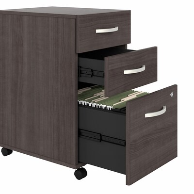 Bush Business Furniture Studio A 3-Drawer Mobile Vertical File Cabinet, Letter/Legal Size, Lockable, Storm Gray (SDF216SGSU-Z)