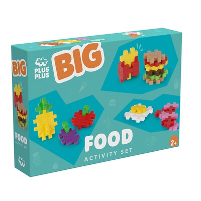 Plus-Plus Building Blocks BIG Food Activity Set, 50 Pieces (PLL03993)