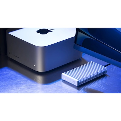 OWC Express M.2 External Hard Drive Enclosure, SSD, Silver (OWCUS4EXP1M2)