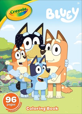 Crayola Bluey Youth Coloring Book, 96 Pages (042755)