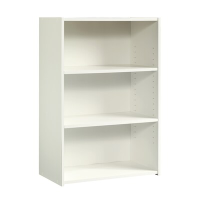 Sauder Beginnings 35H 3-Shelf Bookcase, Soft White (415541)