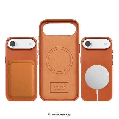 SaharaCase Indy Series MagSafe Phone Case for iPhone 17 Air, Shock Absorbing, Canyon Brown (CP00957)