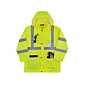 Ergodyne GloWear 8366 Lightweight High-Visibility Rain Jacket, ANSI Class R3, Lime, Large (24334)