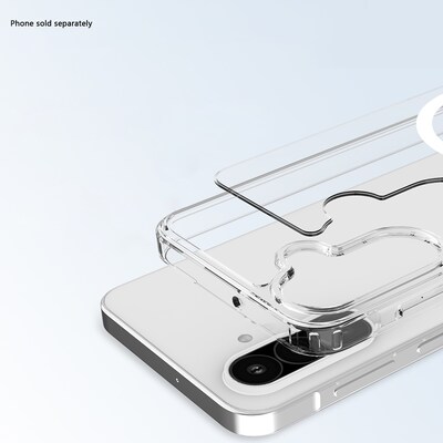 SaharaCase Venture Wallet Case for Galaxy A26 5G, Shock Absorbing, Clear/Scorpion Black (CP00728)