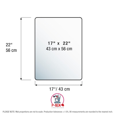 Floortex P-Tex Anti-Microbial Pet Mat, 17" x 22", Fresh Mist, 2/Pack (FPPET4356EV2)