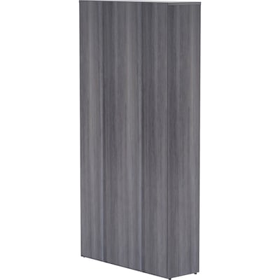 Lorell 72" 6-Shelf Bookcase with Adjustable-Shelves, Weathered Charcoal Laminate (LLR69565)